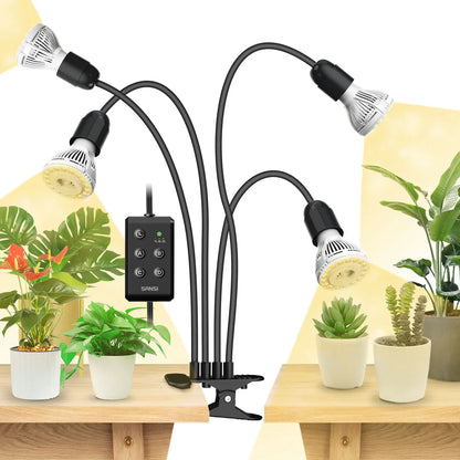 SANSI 40W LED nastavitelná lampička pro růst rostlin s časovačem